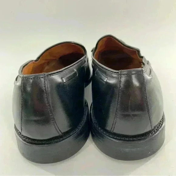 Allen Edmonds mens size 10.5 Grayson black calf leather tassel slip on loafers main image 13